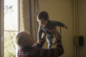Babysitting grandchildren can improve your health.